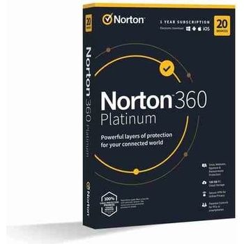 Norton 360 Platinum 20 Devices, 1 year, ESD_3