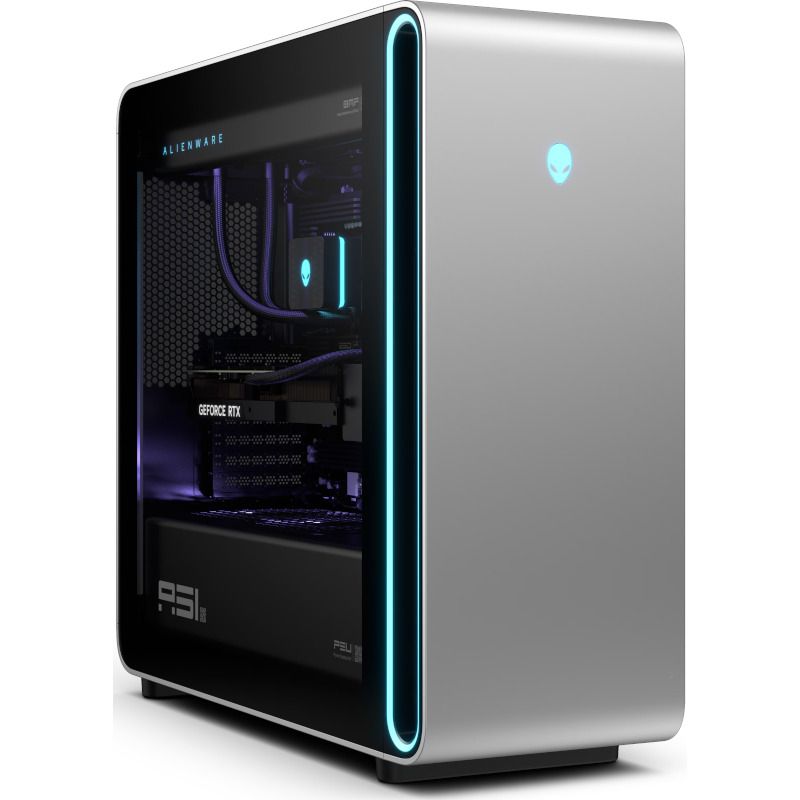 Dell Gaming Desktop Alienware Area-51 AAT2250, 1500W Platinum Rated ATX12VO PSU, 360mm Liquid-Cooled CPU, Tempered Glass Door, Intel(R) Core(TM) Ultra 9 285K processor (24-Core, 76MB Total Cache, 3.7GHz to 5.7GHz), NVIDIA(R) GeForce RTX(TM) 5070 Ti 16GB GDDR7, 64GB Dual Channel DDR5 (2x 32GB -_1