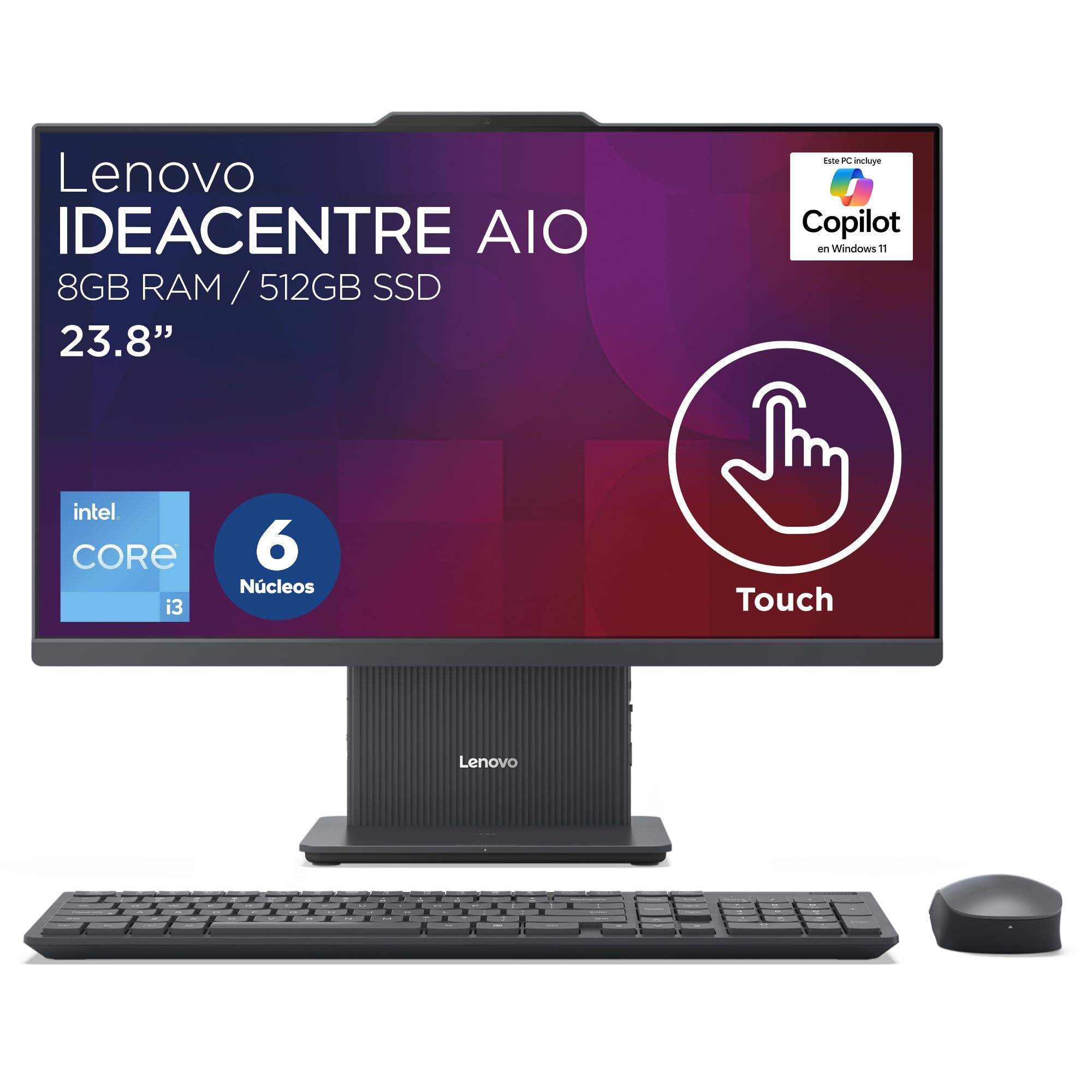 All-In-One Lenovo IdeaCentre AIO 24IRH9 F0HN00SEPB, 23.8 inch 1920 x 1080, Intel Core i3-1315u (6 C / 8 T, 1.2 GHz - 4.5 GHz, 10 MB cache), 16 GB RAM, 512 GB SSD, Intel UHD Graphics, Windows 11 Pro_7