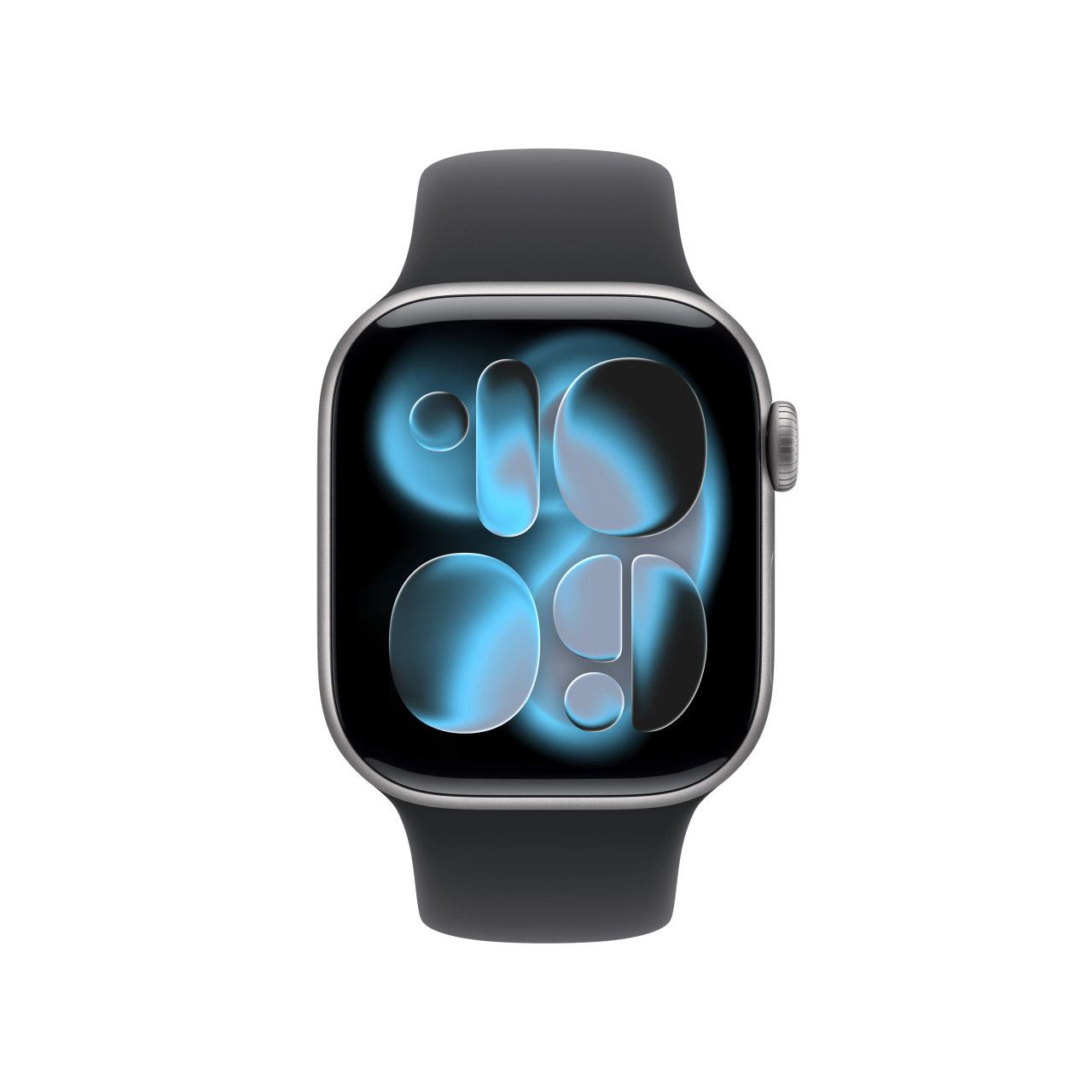 Apple Watch Series 11 GPS 42mm Carcasă din aluminiu gri spațial cu brățară sport neagră - S/M_1