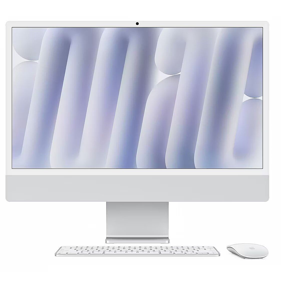iMac de 24 inci cu display Retina 4.5K: chip Apple M4 cu CPU cu 10 nuclee și GPU cu 10 nuclee, 16GB, SSD de 256GB - Argintiu_1