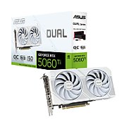 ASUS VGA 16GB RTX5060TI DUAL-O16G WHITE 3xDP/1xHDMI DUAL-RTX5060TI-O16G-WHITE_3