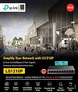 Switch TP Link 8-Port 10/100Mbps+2-Port Gigabit Desktop Switch with 8- Port PoE+, 10BASE-T: UTP category 3, 4, 5 cable (maximum 100m), 100BASE- TX: UTP category 5 or above cable (maximum 100m), 1000BASE-T: UTP category 5e or above cable (maximum 100m), 5.6 Gbps_2