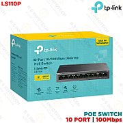 Switch TP Link, 10-Port 10/100Mbps Desktop Switch with 8-Port PoE+, 10BASE-T: UTP category 3, 4, 5 cable (maximum 100m), 100BASE-TX: UTP category 5 or above cable (maximum 100m), 2 Gbps_1