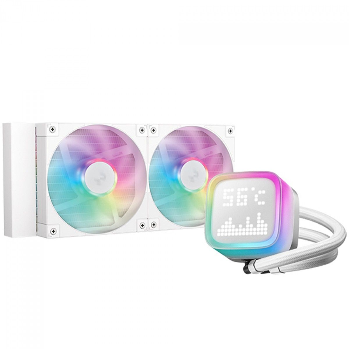 DeepCool LP240 Computer case  Processor All-in-one liquid cooler 12 cm White 1 pc(s)_3