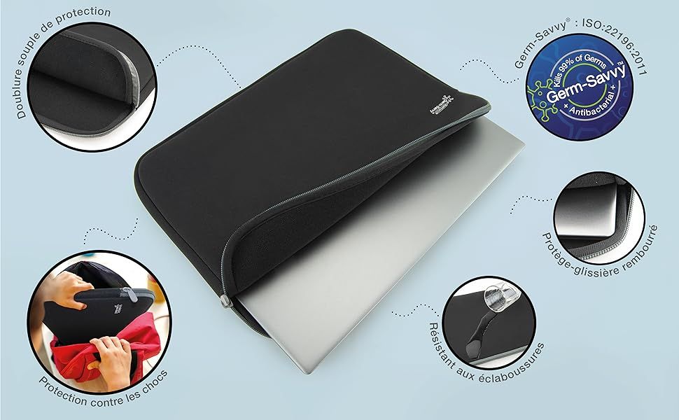 NATEC laptop sleeve Clam 15.6inch black_3