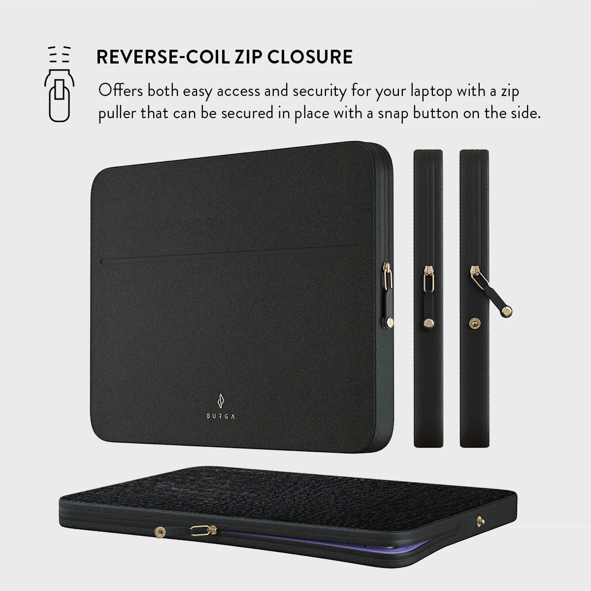 NATEC laptop sleeve Clam 15.6inch black_4