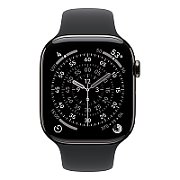 Apple Watch S11 Cellular 46mm Slate Titanium Case with Black Sport Band - M/L_3