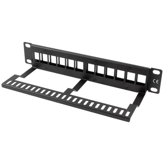 LANBERG PATCH PANEL BLANK 12 PORT 1U 10  BLACK_1