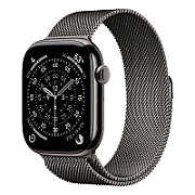 Apple Watch Series 11 GPS + Cellular 46mm Slate Titanium Case with Slate Milanese Loop - S/M_1
