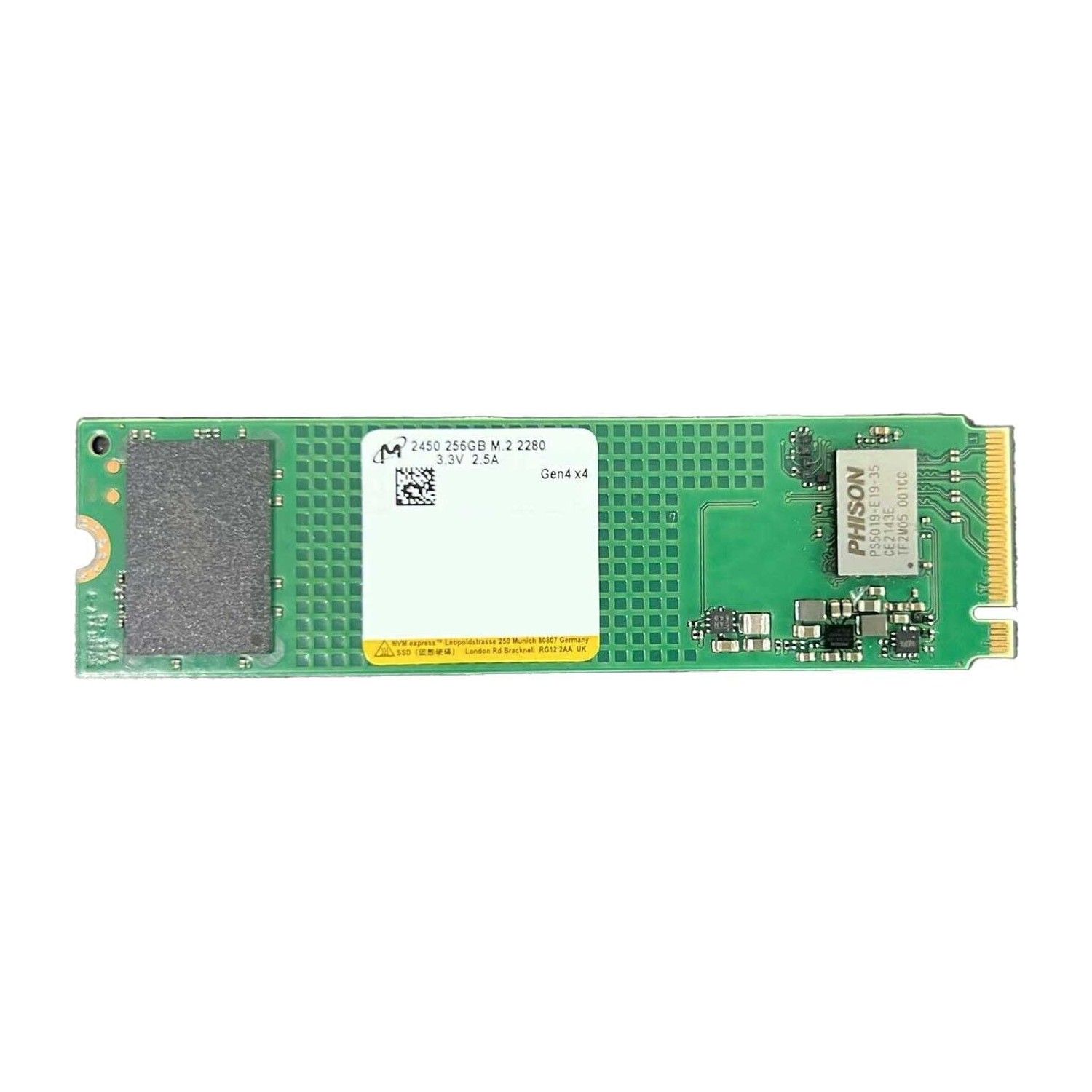 SSD 256GB Micron 2450 NVMe Gen4 x4 M.2 2280