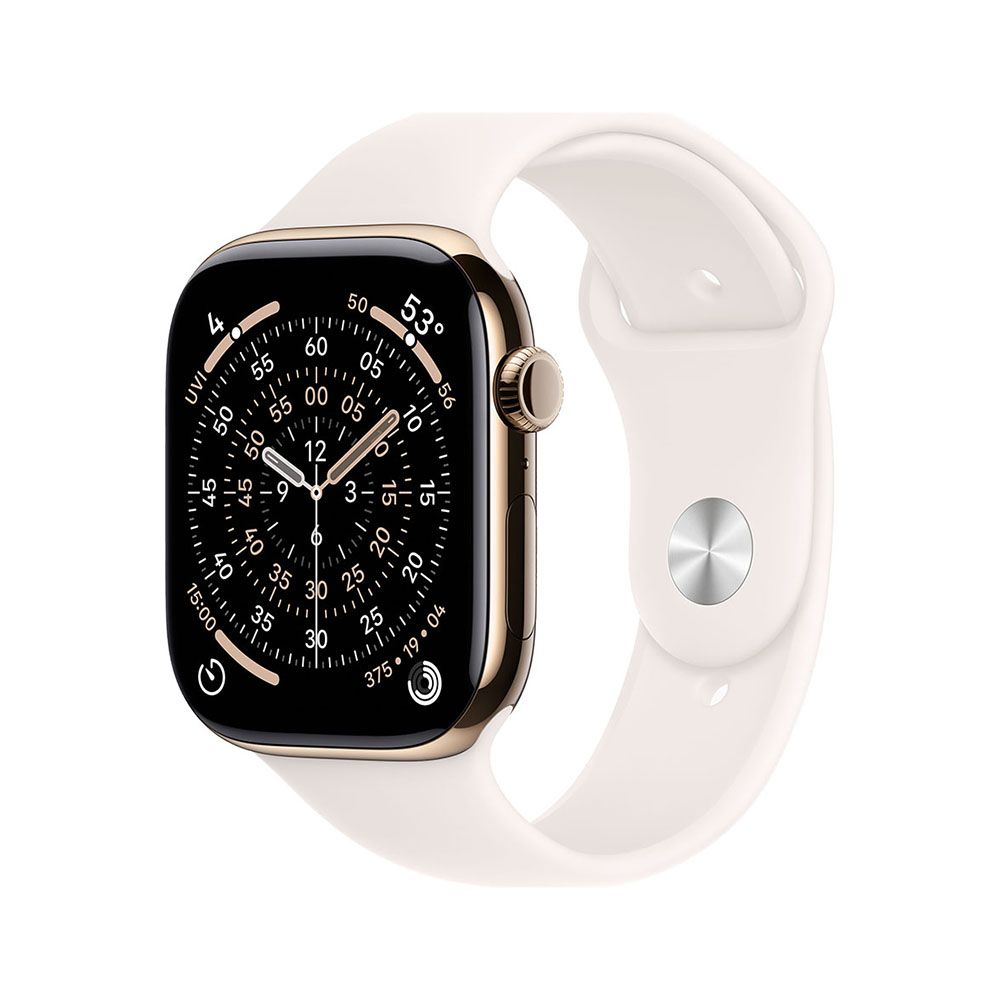 Apple Watch S11 Cellular 42mm Gold Titanium Case with Light Blush Sport Band - S/M_1