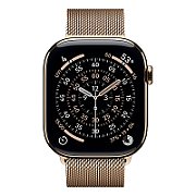Apple Watch S11 Cellular 46mm Gold Titanium Case with Gold Milanese Loop - S/M_3