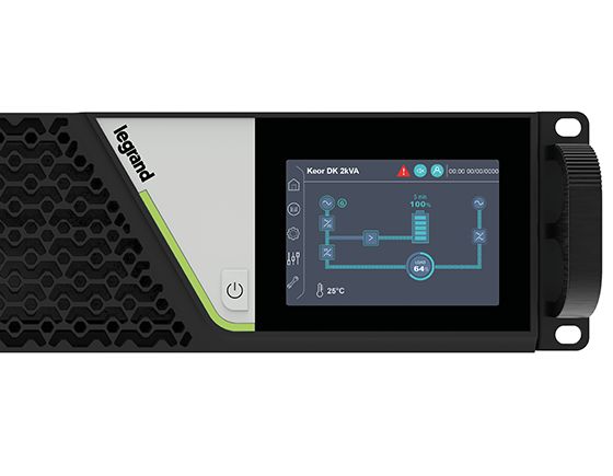 UPS Legrand KEOR DK Tower/Rack,, 2000VA/2000W, On Line Double Conversion, Sinusoidal, PFC, USB & RS232 port, 6x IEC C13 & 1x IEC C19, batteries 6x 12V, 7.2Ah (Optional Kit Rack 310952, SNMP card , Battery Extension 2U 3113631 )_4