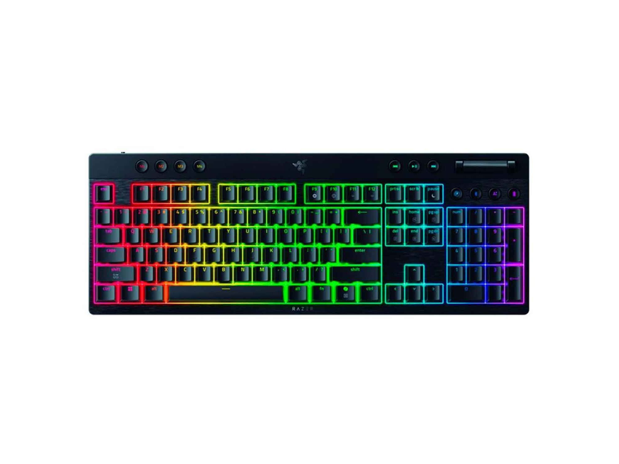 Tastatura mecanica wireless Razer Blackwidow V4 Low profile HyperSpeed TKL, switch Razer™ Low-profile Mechanical Switches (Green Clicky), 110 taste, iluminare Razer™ Chroma RGB, negru_1