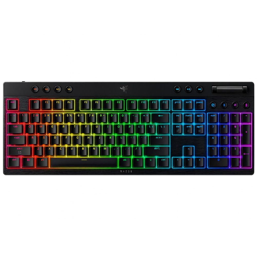 Tastatura mecanica wireless Razer Blackwidow V4 Low profile HyperSpeed, switch Razer™ Low-profile Mechanical Switches (Orange Tactile), 110 taste, iluminare Razer™ Chroma RGB, negru_1