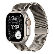 Apple Watch Ultra 3 Cellular 49mm Natural Titanium Case with Natural Titanium Milanese Loop - Large_1