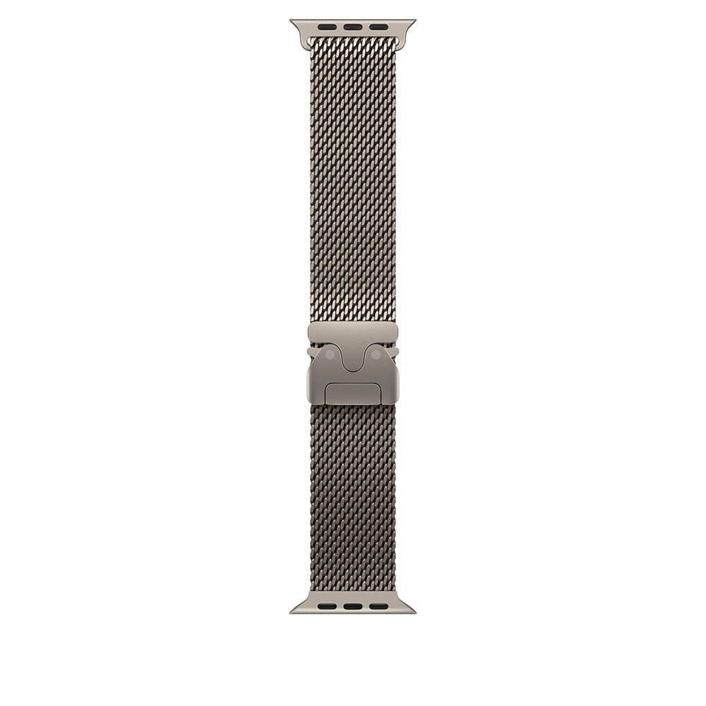 Apple Watch Ultra 3 Cellular 49mm Natural Titanium Case with Natural Titanium Milanese Loop - Large_3