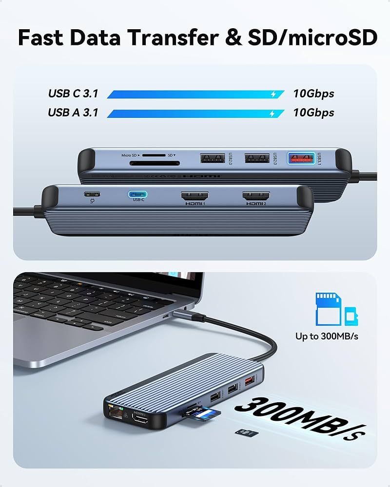 Docking Station USB C/A  3x4K  for Laptops_1