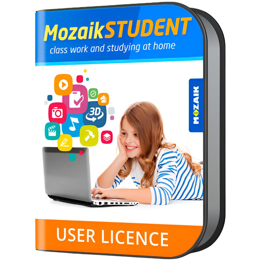 Mozaik STUDENT license for all platform, for one student, 1 year_1