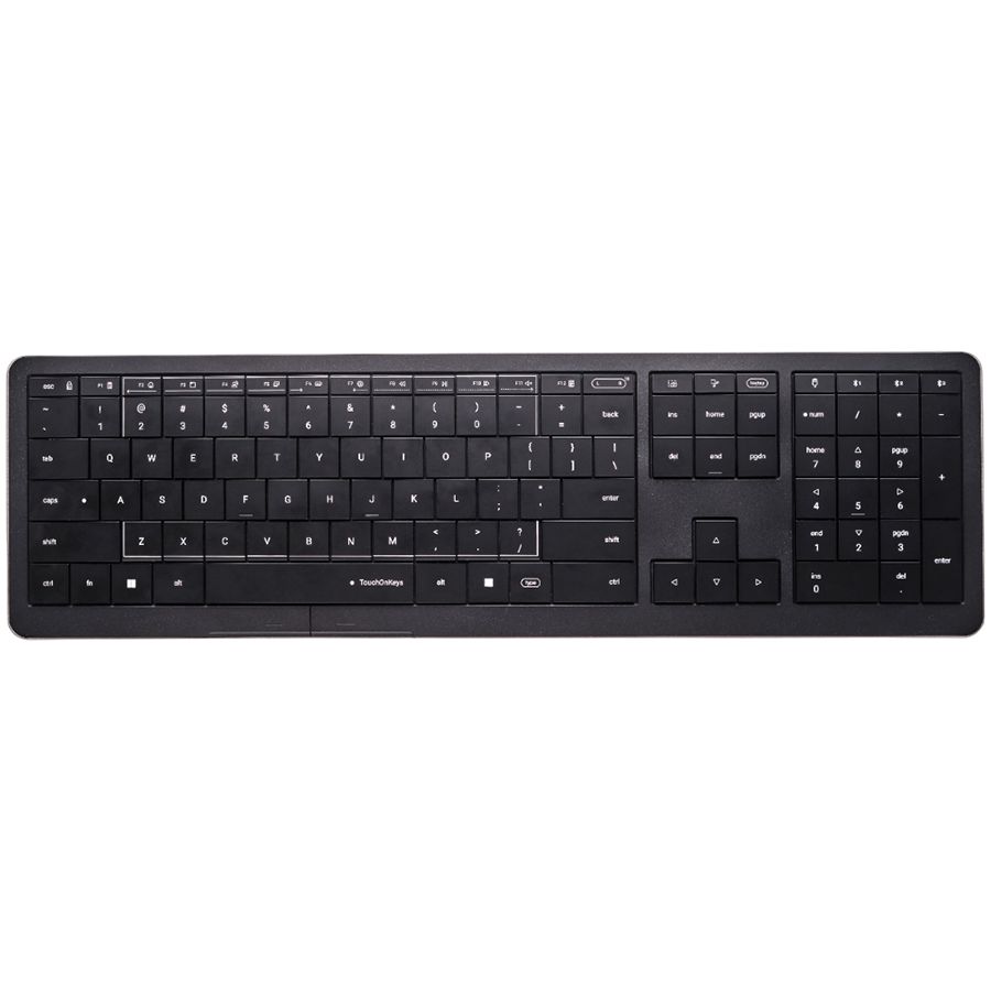 CLEVETURA CLVX 1 Touch-On-Keys AI Wireless Keyboard, ANSI US Windows Layout, Scissor Switches, Aluminum Chassis, Interactive RGB, Windows/Linux/MacOS support_1
