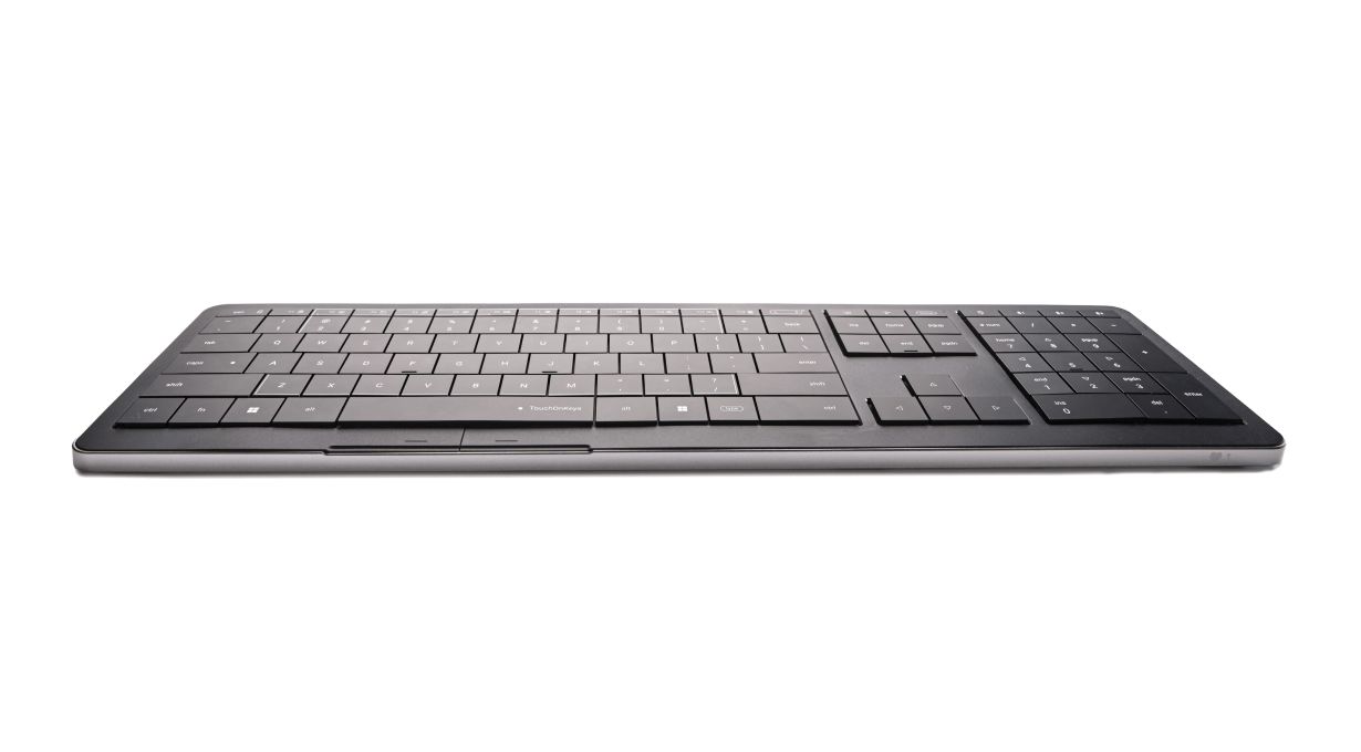 CLEVETURA CLVX 1 Touch-On-Keys AI Wireless Keyboard, ANSI US Windows Layout, Scissor Switches, Aluminum Chassis, Interactive RGB, Windows/Linux/MacOS support_3