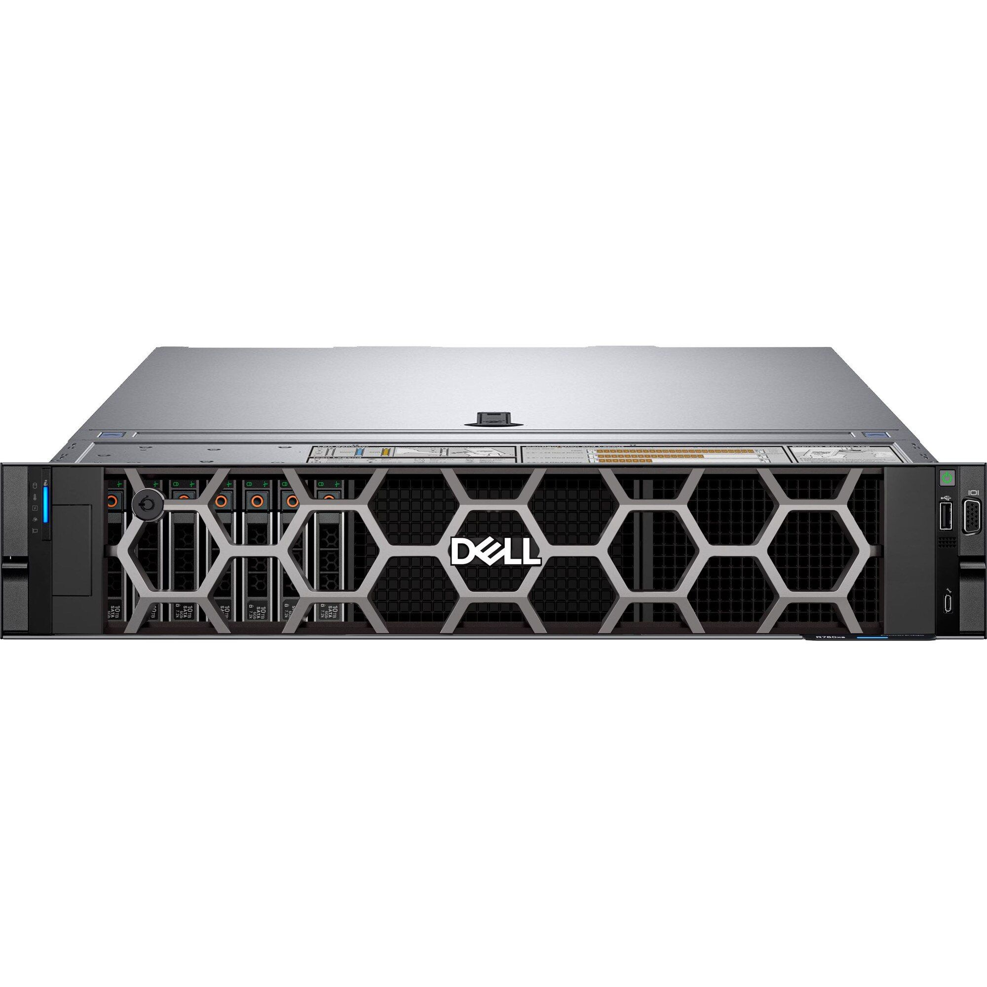Server Dell PowerEdge R760xs, Xeon Silver 4510, 32GB DDR5, PERC H755, 2×480GB SSD + 4×8TB HDD, PSU Redundante 700W_9
