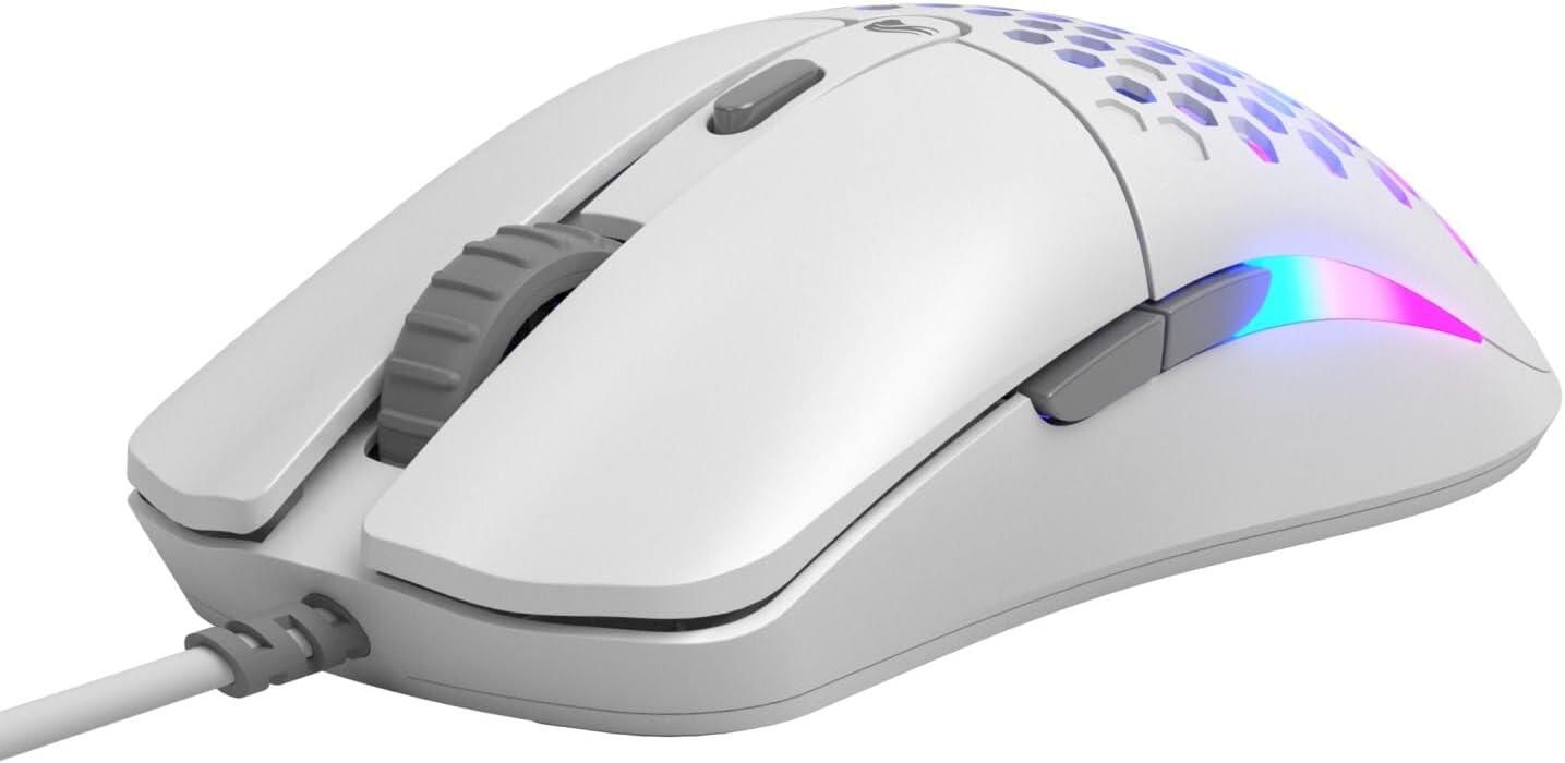 Mouse Gaming Model O Eternal, 12000 DPI, 55g, 6 butoane, Alb Mat_4