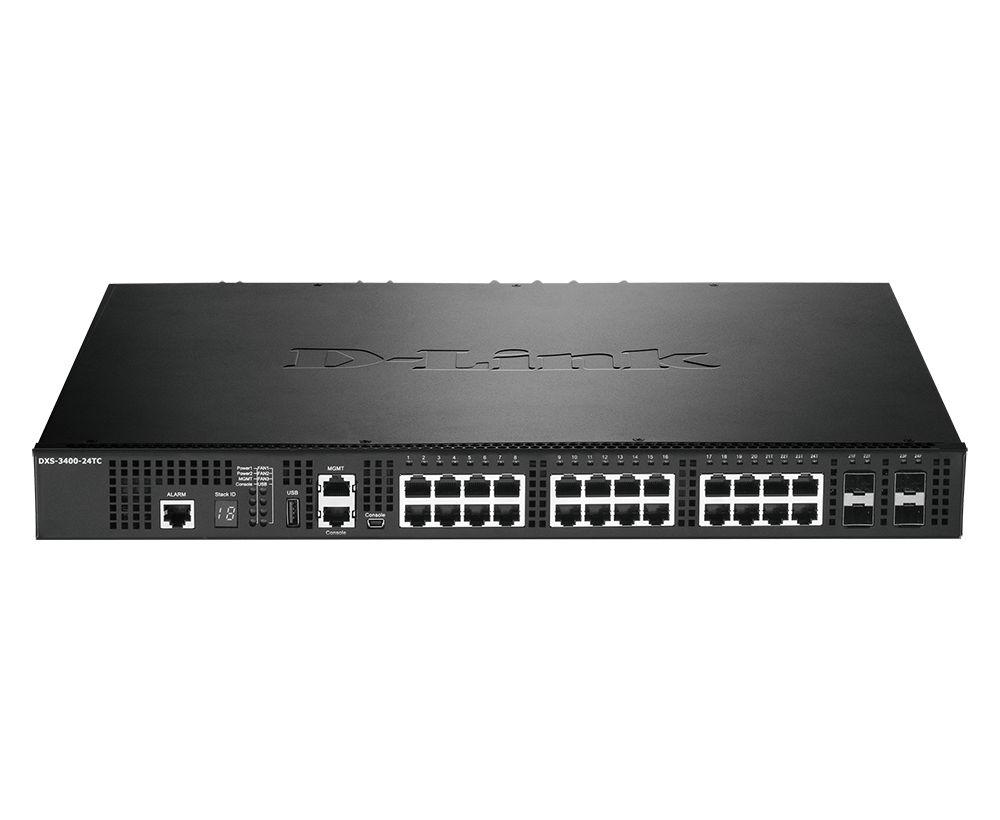 D-Link DXS-3400-24TC switch-uri Gestionate L3 Gigabit Ethernet (10/100/1000) Negru_1