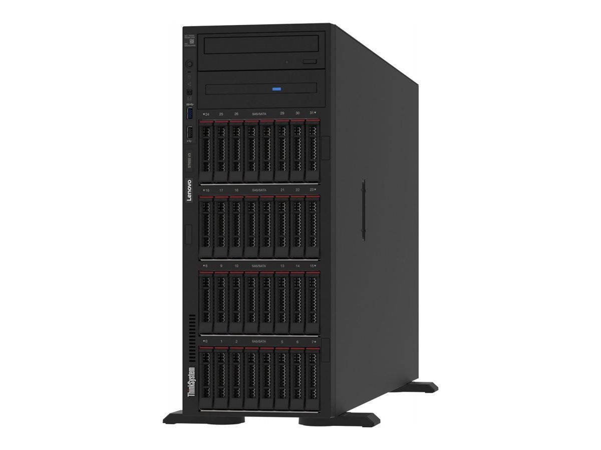 Lenovo ThinkSystem ST650 V3 Xeon Silver 4510 (12C 2.4GHz 30MB Cache/150W) 32 GB (1x32GB 4800MHz 1Rx4 DDR5 RDIMM) 8 SAS/SATA 9350-8i 1x1100W Titanium 3 Standard_2