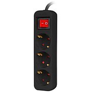 LANBERG Power strip 3x Shuko 1.5m Circuit breaker black_1