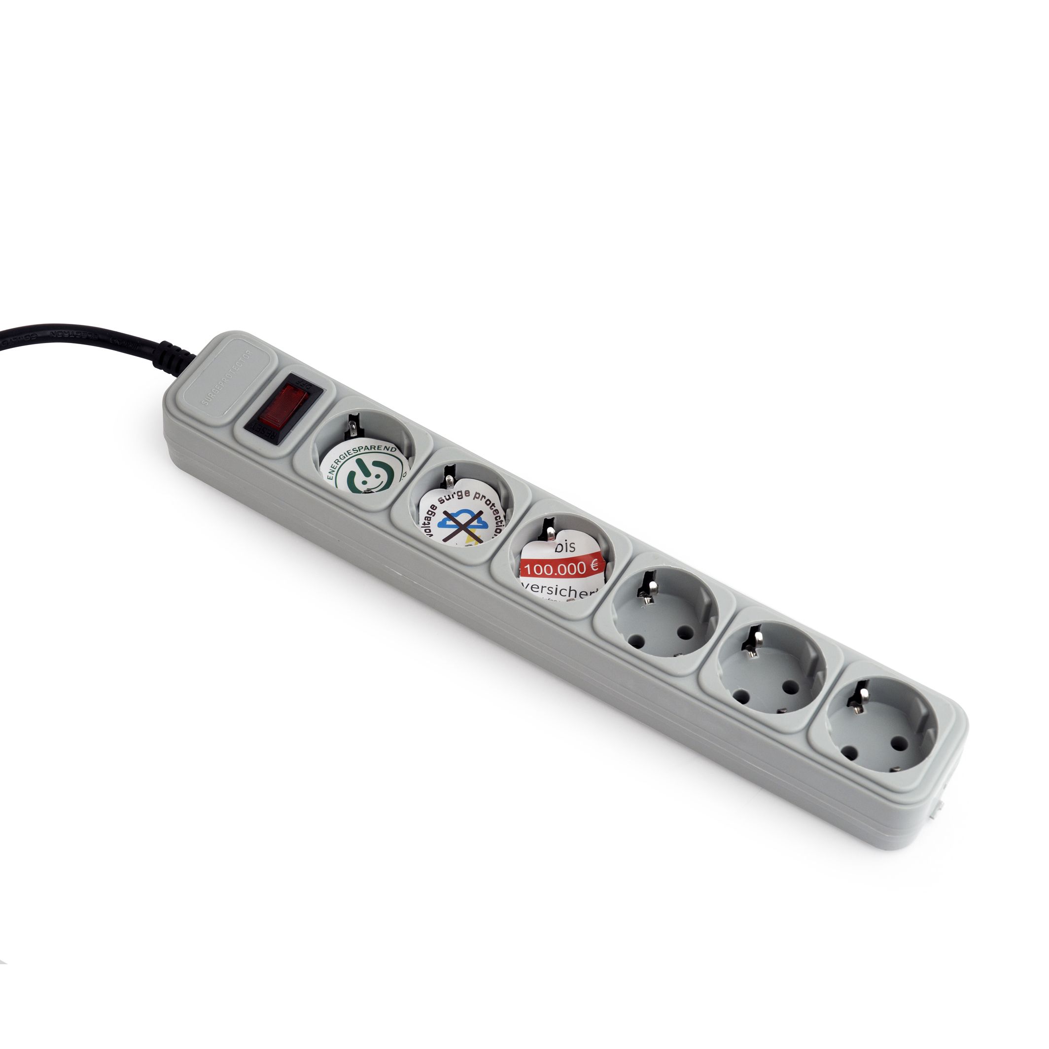 Gembird SPG6-B-6C power extension 1.8 m 6 AC outlet(s)