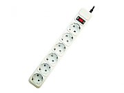 PRELUNGITOR GEMBIRD, Schuko x 6, conectare prin Schuko (T), cablu 3 m, 16 A, protectie supratensiune, protectie copii, gri, 