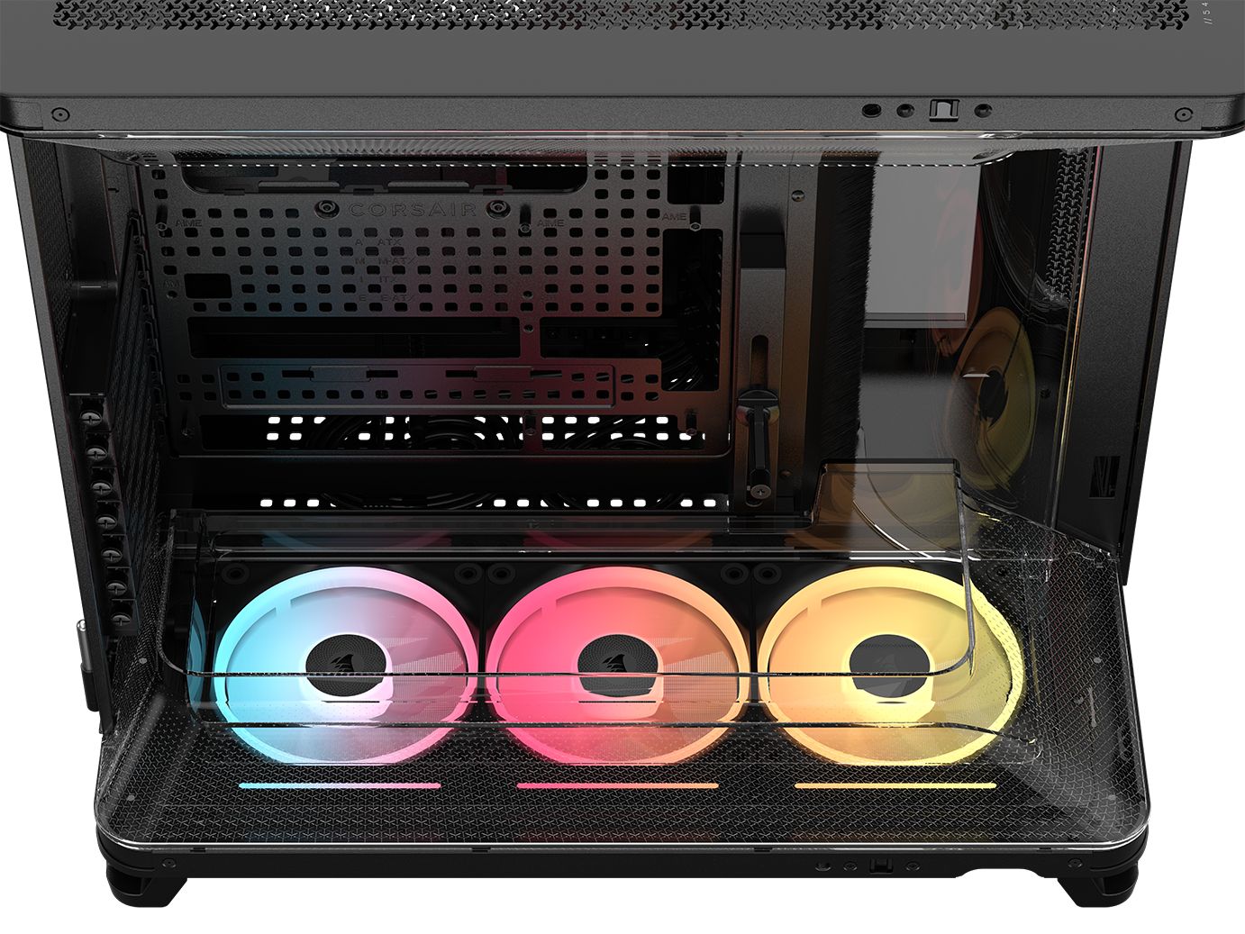 AIR 5400 LX-R RGB LINK, Triple Chamber, Panoramic Glass, Mid-Tower, Negru_7