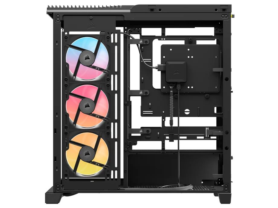 Frame 4500X LX-R RGB, Mid Tower, cu 3 ventilatoare incluse 120mm LX-R RGB,  Negru_6
