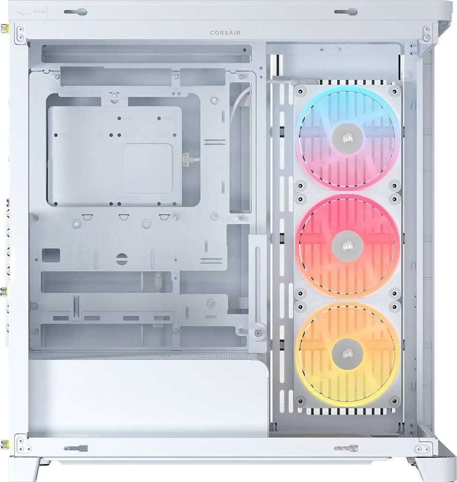Frame 4500X LX-R RGB, Mid Tower, cu 3 ventilatoare incluse 120mm LX-R RGB, Alb_2