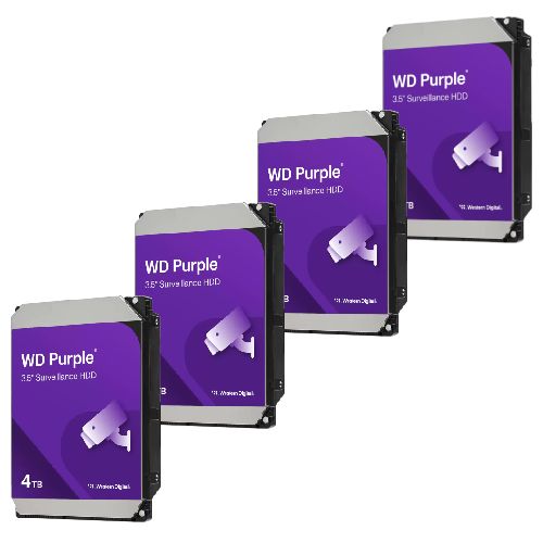 HDD Video Surveillance WD Purple 4TB CMR, 3.5'', 256MB, SATA, TBW: 180_4
