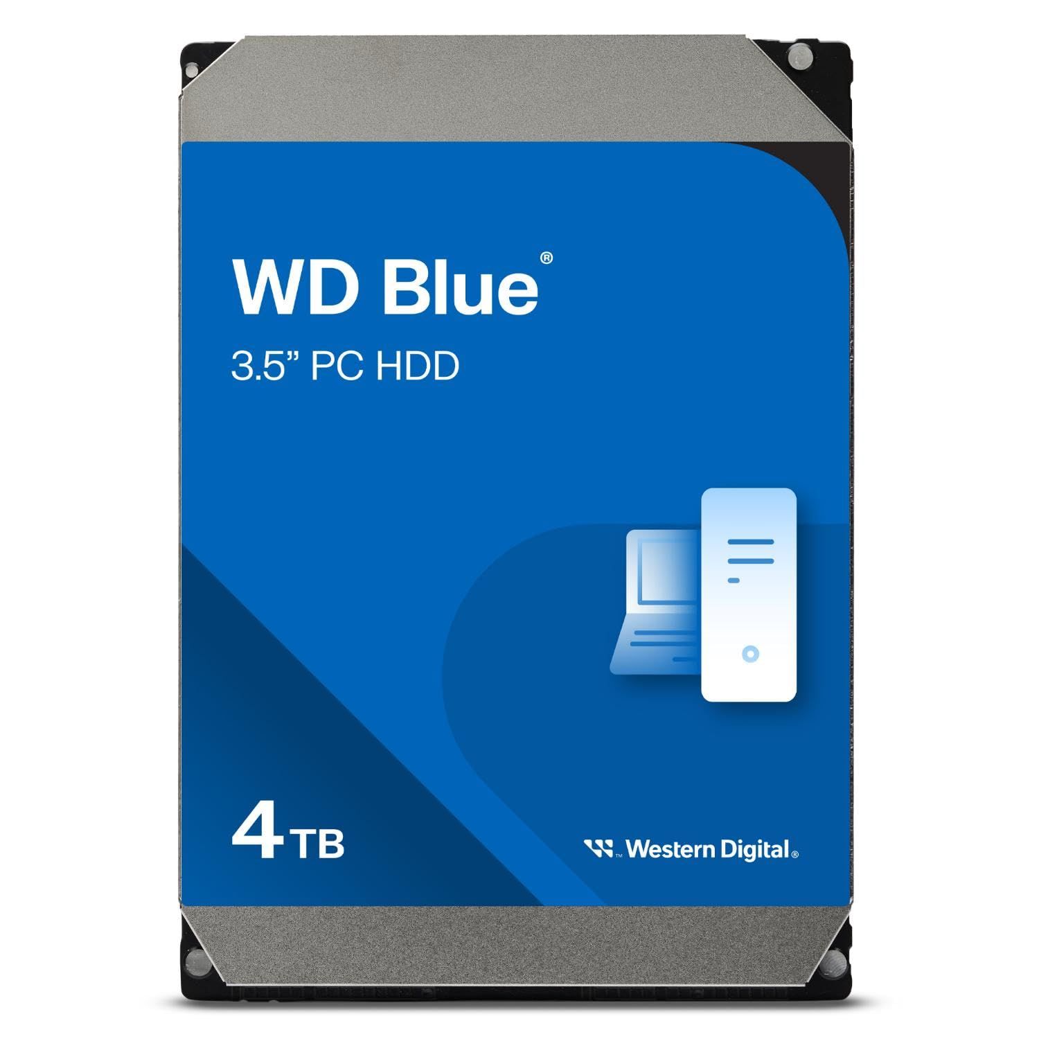 HDD Desktop WD Blue 4TB CMR, 3.5'', 128MB, 5400 RPM, SATA_3