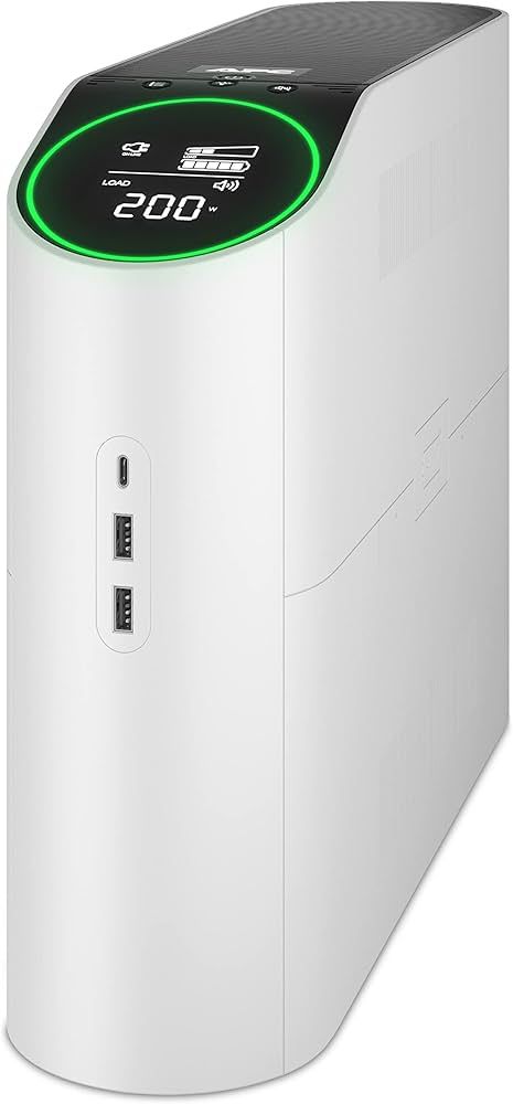 APC Back-UPS Pro 2200VA pentru jocuri, 230V, undă sinusoidală pură, LCD, alb, Schuko_1