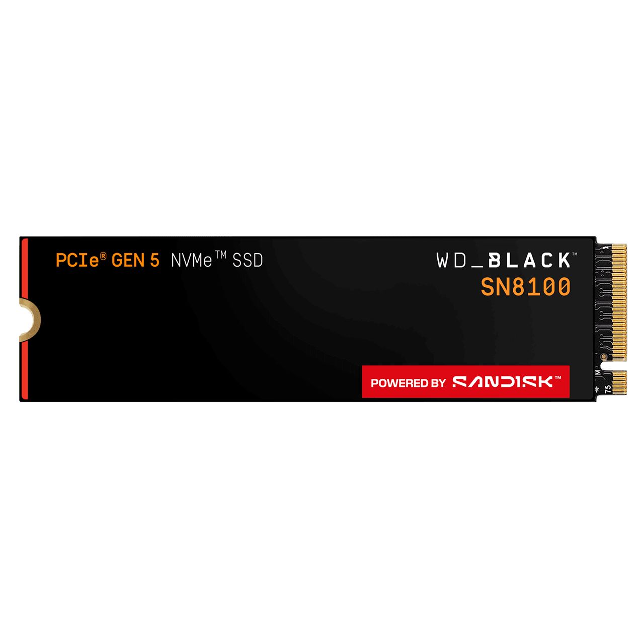 SSD WD_BLACK SN8100 HeatSink 8TB M.2 2280 PCIe Gen5 x4 NVMe, Read/Write: 14900/13200 MBps, IOPS 2200K/2400K, TBW: 4800, powered by SanDisk_3