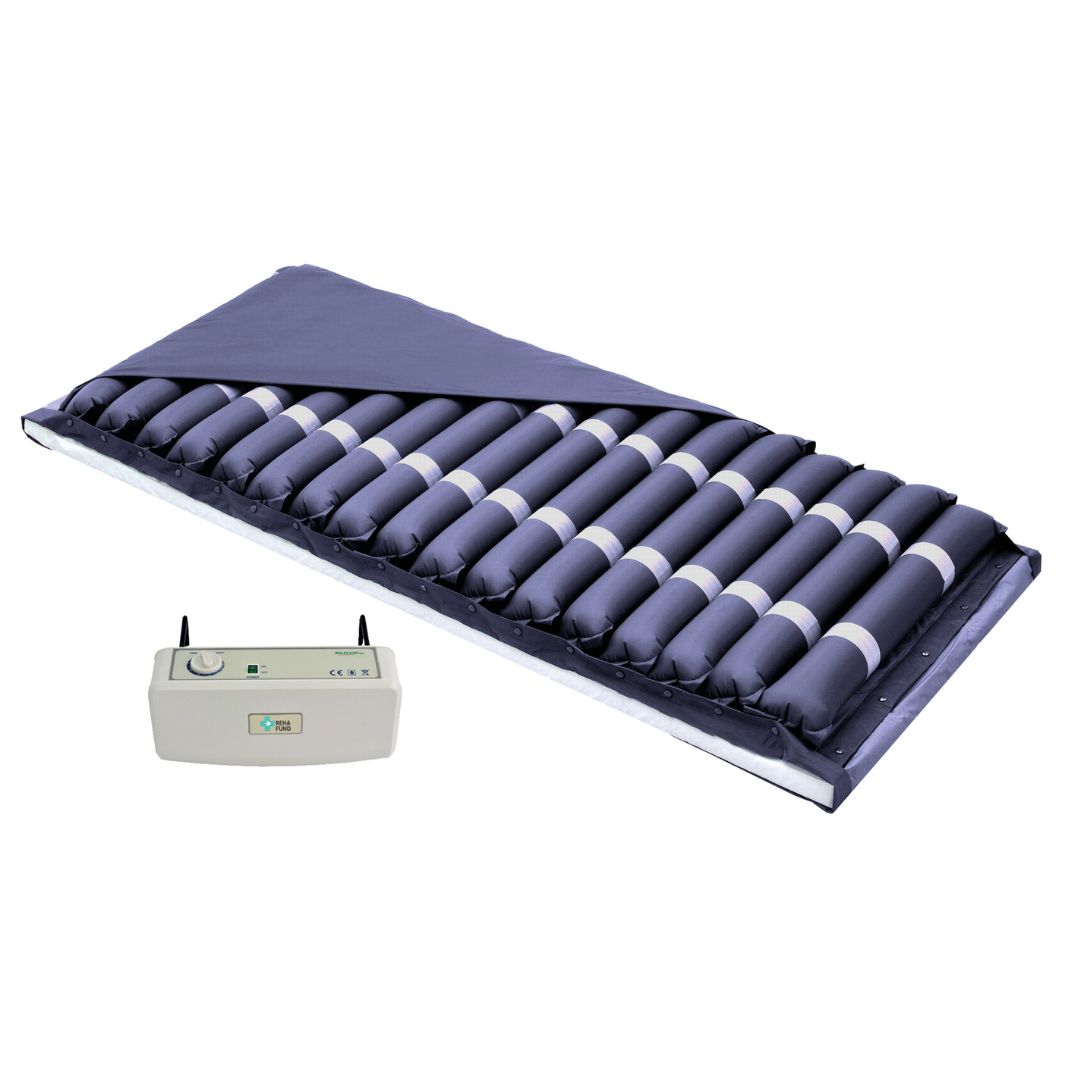 Anti-decubitus mattress pneumatic compartment 17 compartments with CPR safety valve_1
