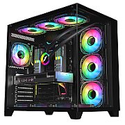 Carcasa 1STPLAYER Gaming MV8 TP BLACK_1