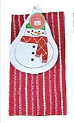 Set 2 piese bucatarie:suport vase,prosop Snowman_1