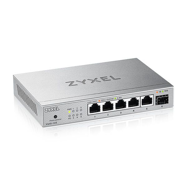 Zyxel XMG-105 5 Ports 2,5G + 1 SFP+ MultiGig unmanaged Desktop Switch_3