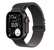 Apple Watch Ultra 3 GPS + Cellular 49mm Black Titanium Case with Black Titanium Milanese Loop - Small_2