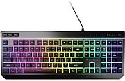 Tastatură office cu iluminare * Mod: USB cu fir * Număr tastă: 104 * Material: ABS * Culoare: Negru * Layout: SUA * Tip interfață: USB * Dimensiune: 438*126*26 mm * Compatibil cu Windows 2000/XP/Vista/Windows7/8/10/Mac_2
