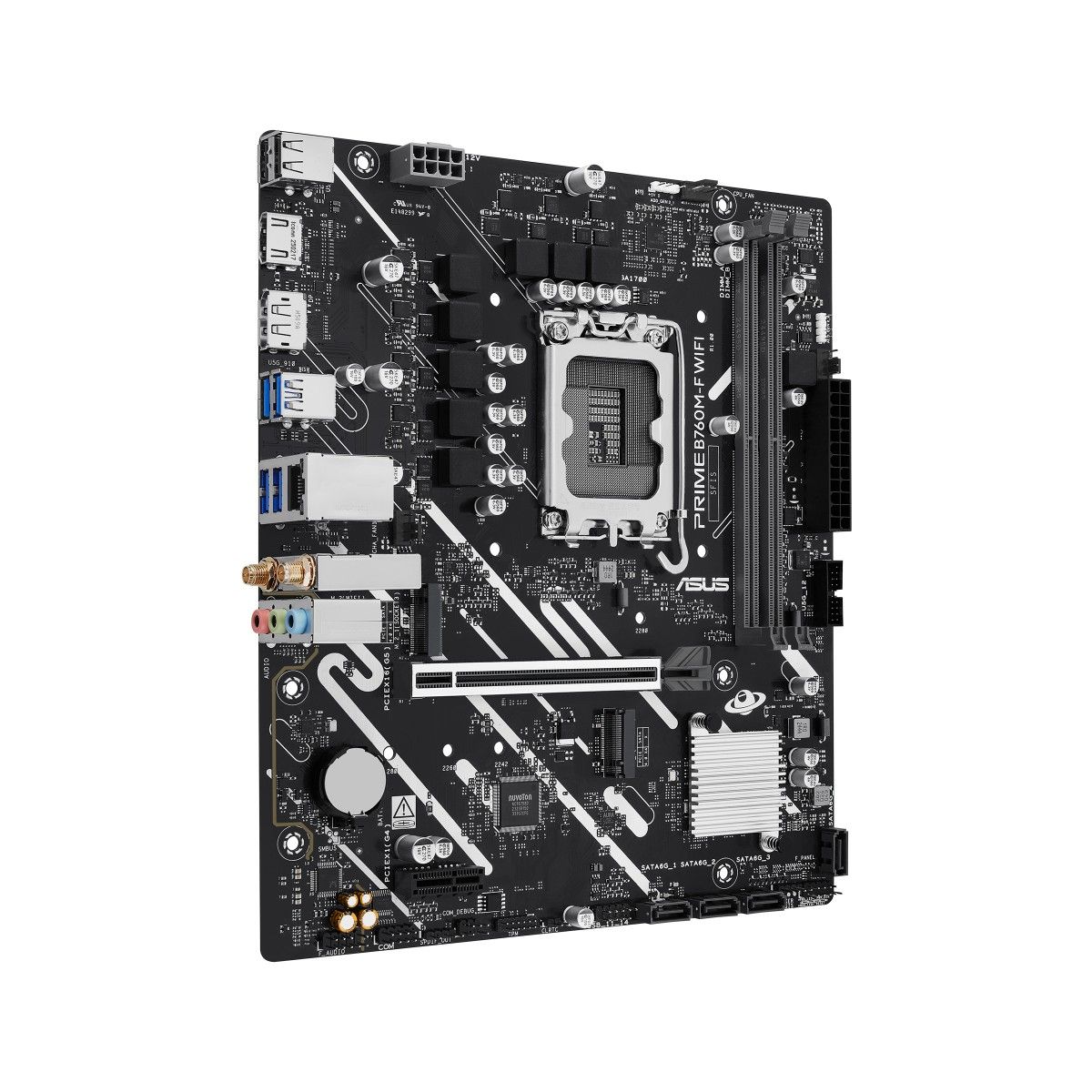 ASUS PRIME B760M-F WIFI. Processor manufacturer: Intel, Processor socket: LGA 1700, Compatible processor series: Intel® Celeron®, Intel® Pentium® Gold, Intel® Core™ i3, Intel® Core™ i5, Intel® Core™.... Supported memory types: DDR5-SDRAM, Maximum internal memory: 96 GB, Memory slots type: DIMM_1
