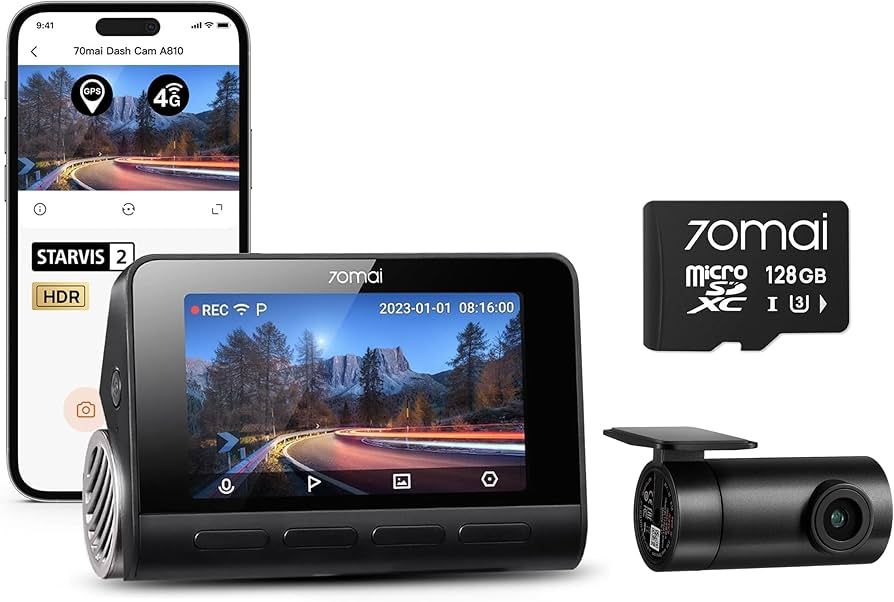 70mai Dash Cam 4K M800 HDR Set M800-2_2