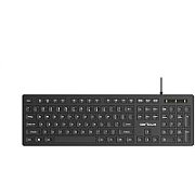 Tastatura Serioux cu fir, interfata USB, 104 taste, material ABS, US Layout, lungime cablu 1.5m PVC, dimensiuni 429*128*20mm; 416g, negru_1