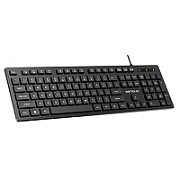 Tastatura Serioux cu fir, interfata USB, 104 taste, material ABS, US Layout, lungime cablu 1.5m PVC, dimensiuni 429*128*20mm; 416g, negru_2
